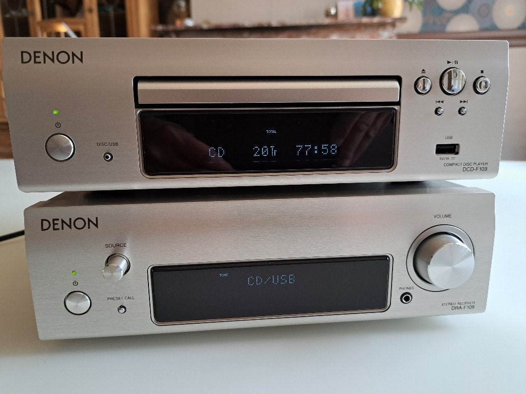 Kit stéréo Denon (haute qualité) récepteur/CD, Enlèvement ou Envoi, Denon, 60 à 120 watts, Comme neuf
