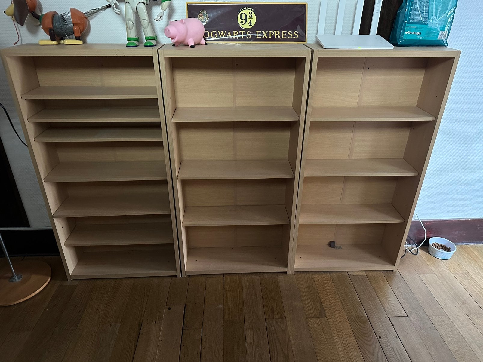 Lots de 3 bibliothèques (livres/CD), Enlèvement, Utilisé