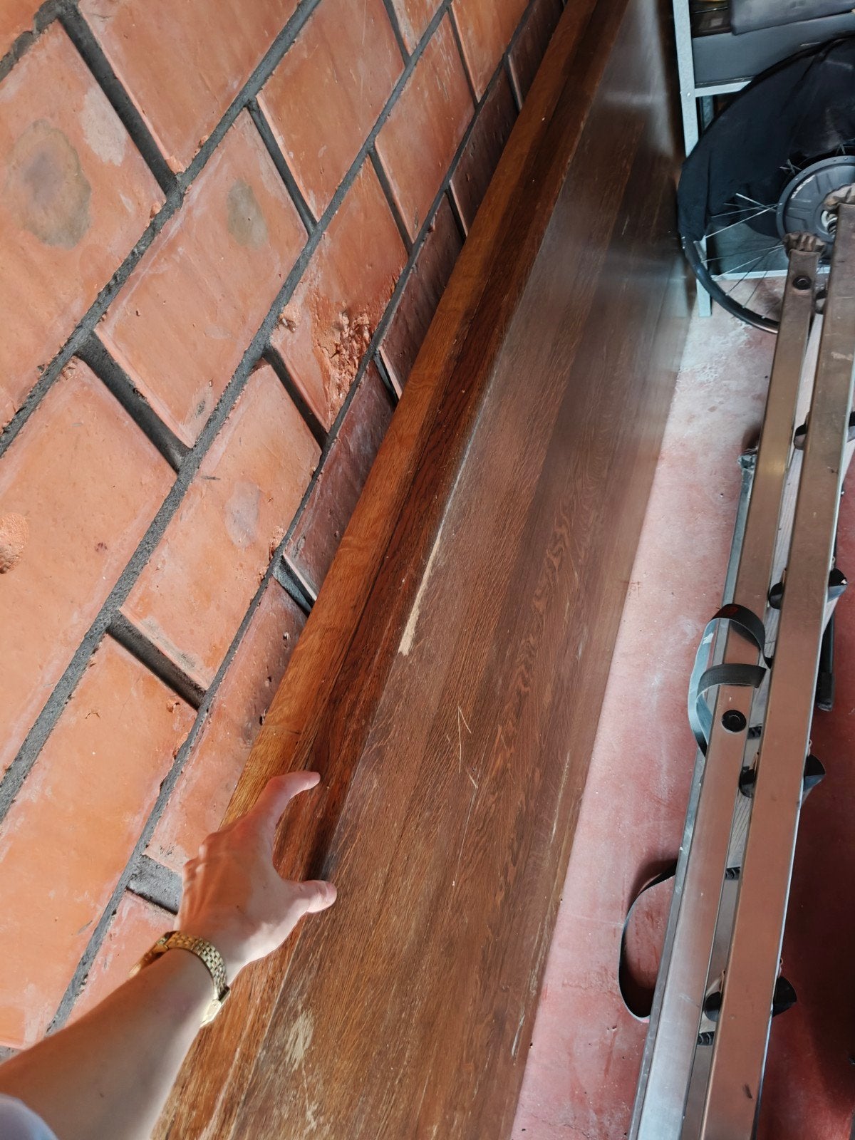2 massief eiken tafel bladen, Ophalen