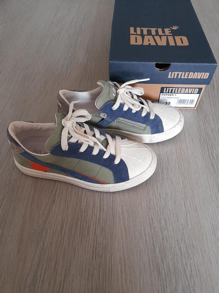 Lage kaki jongens schoenen Little David 32 (nieuwstaat), Kinderen en Baby's, Kinderkleding | Schoenen en Sokken, Little David