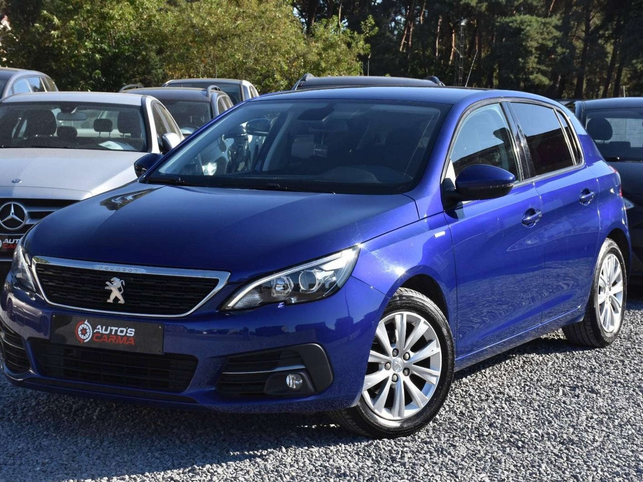 Peugeot 308 Benzine Airco 5Deurs Camera Navigatie ParkeerS, Autos, Achat, Euro 6, Noir, 5 portes