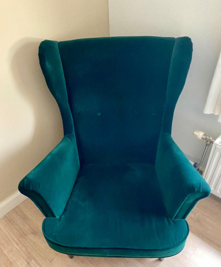 Oorfauteuil - moet nu weg, Huis en Inrichting, Fauteuils, Ophalen, 75 tot 100 cm, Zo goed als nieuw, Stof
