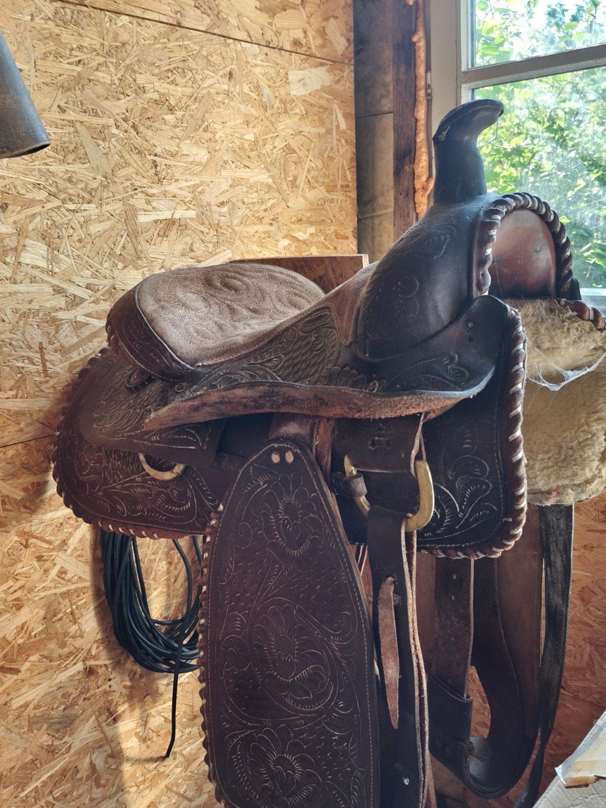 Western zadel 17 inch, Siège semi-creux, Récréation, Moyen, Enlèvement