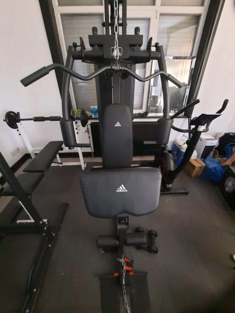 Station de musculation Adidas pro, Enlèvement, Comme neuf, Bras, Banc d'exercice