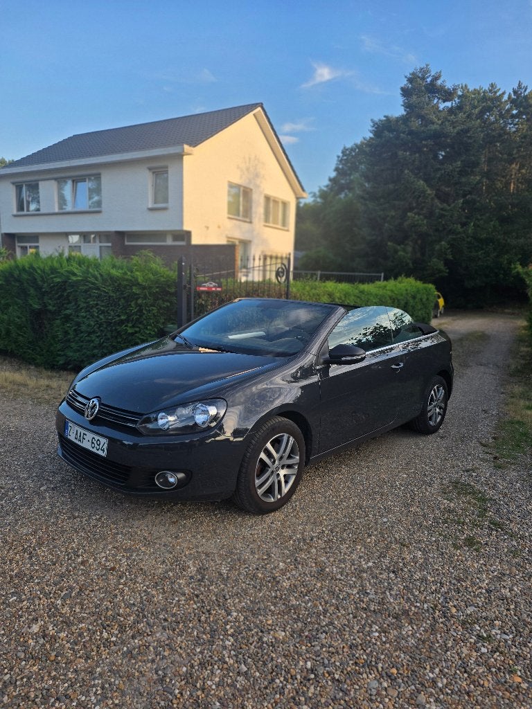 VW Golf 6 Cabrio 1.6CRTDI en parfait état 1er propriétaire, Achat, Entreprise, Cabriolet, Noir