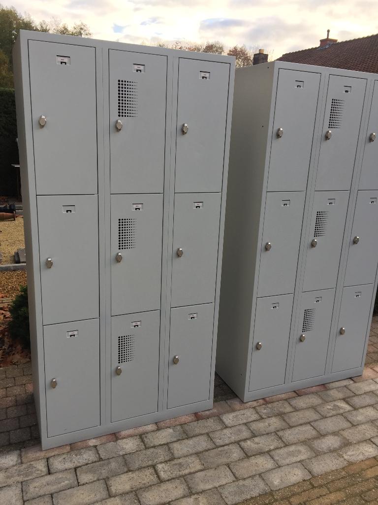 9 - deurs lockers lockerkasten / vakkenkasten . Als nieuw !, Maison & Meubles, Armoires | Casiers, Comme neuf, Enlèvement