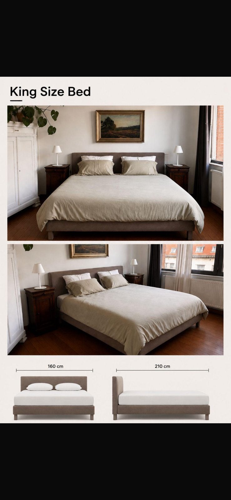 Lit en tres tres bon etat ( roi du mateles ) + matelas ikea, Ophalen of Verzenden, Zo goed als nieuw