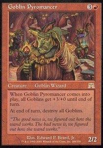 Goblin Pyromancer - ONS - MTG - BETER DAN EX, Ophalen of Verzenden