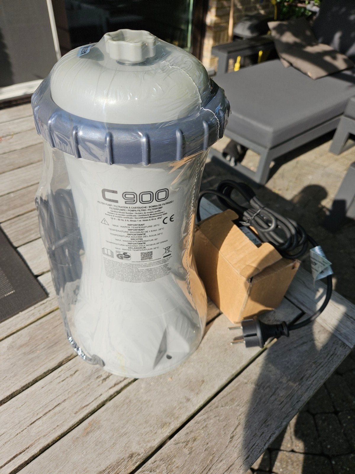 Intex c900 splinternieuwe  zwembadpomp, Tuin en Terras, Ophalen of Verzenden, Nieuw, Filter