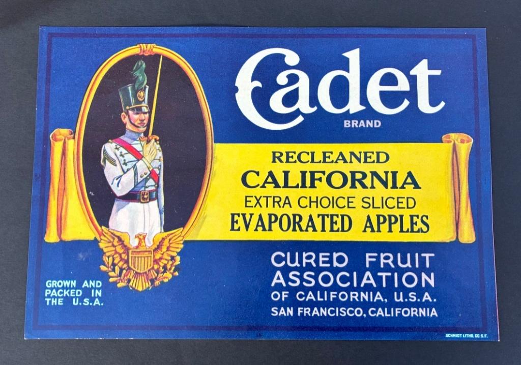 USA Originele Vintage Appelkist Litho Etiket, jaren '30., Antiek en Kunst, Ophalen of Verzenden