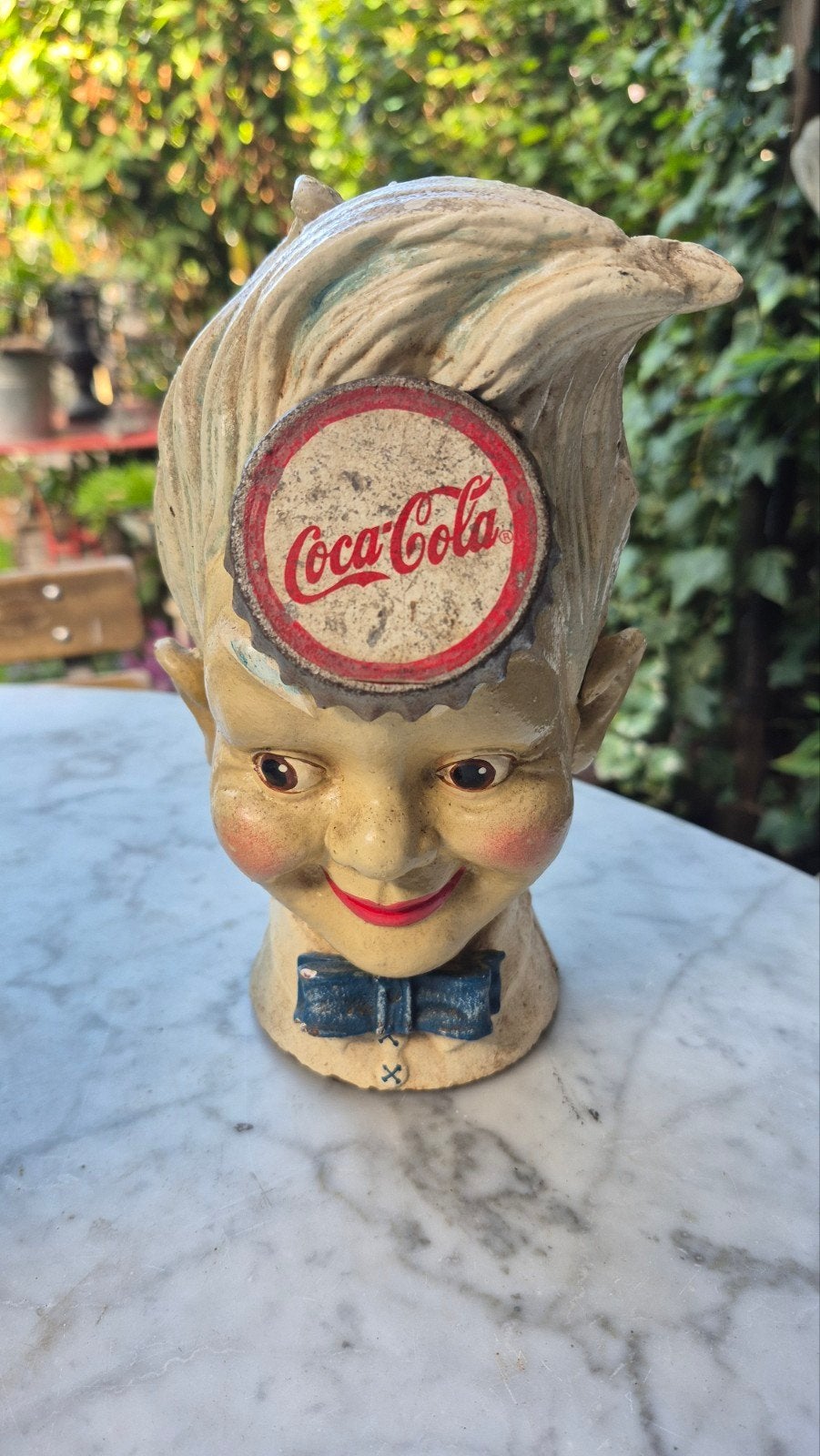 Coca cola Antieke spaarpot, Verzamelen, Ophalen of Verzenden, Gebruikt, Metaal of Blik, Overige thema's