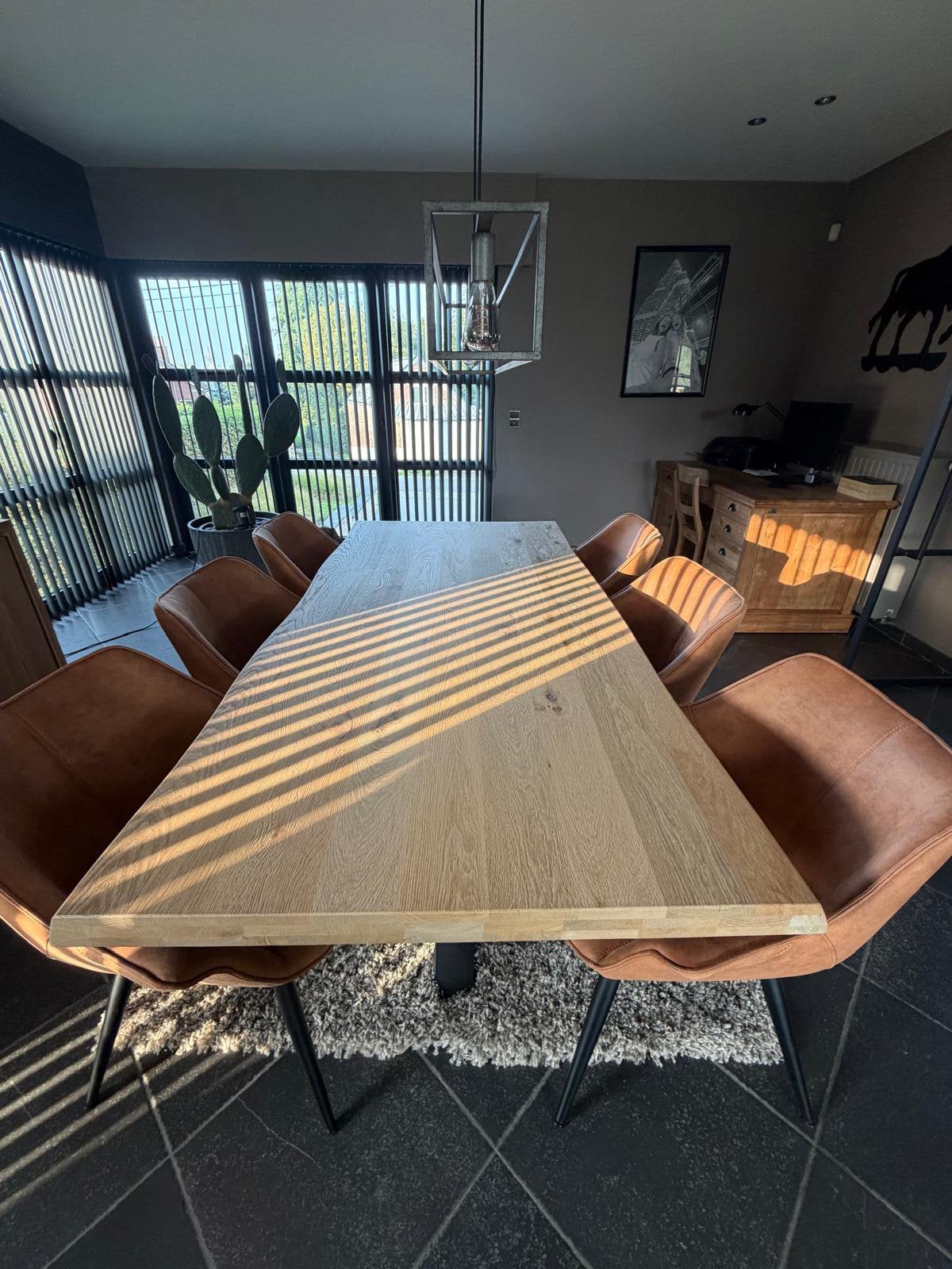 Tafel en 6 stoelen, Huis en Inrichting, Ophalen, Zo goed als nieuw