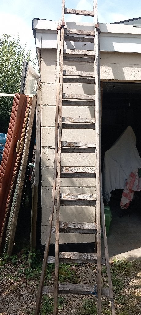 Ladder retro hout €10, Ophalen, Ladder