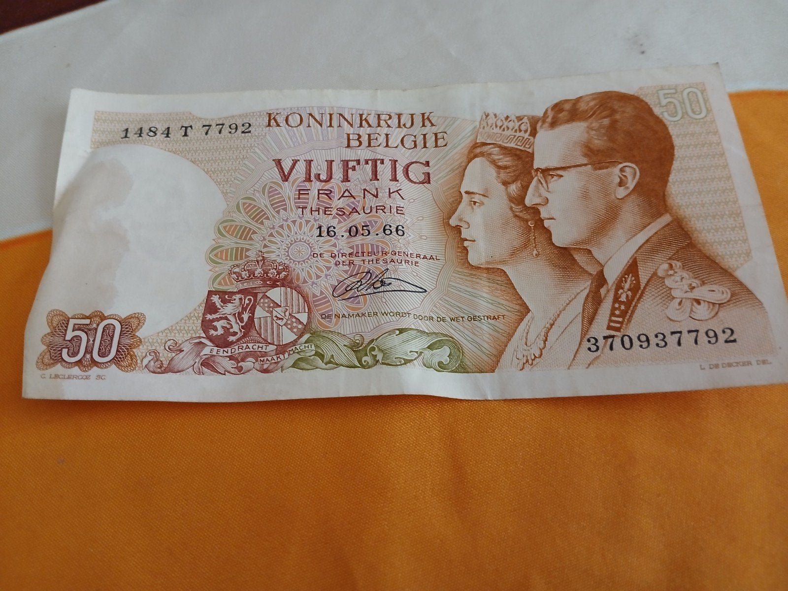 billet de 50 francs 6, Enlèvement