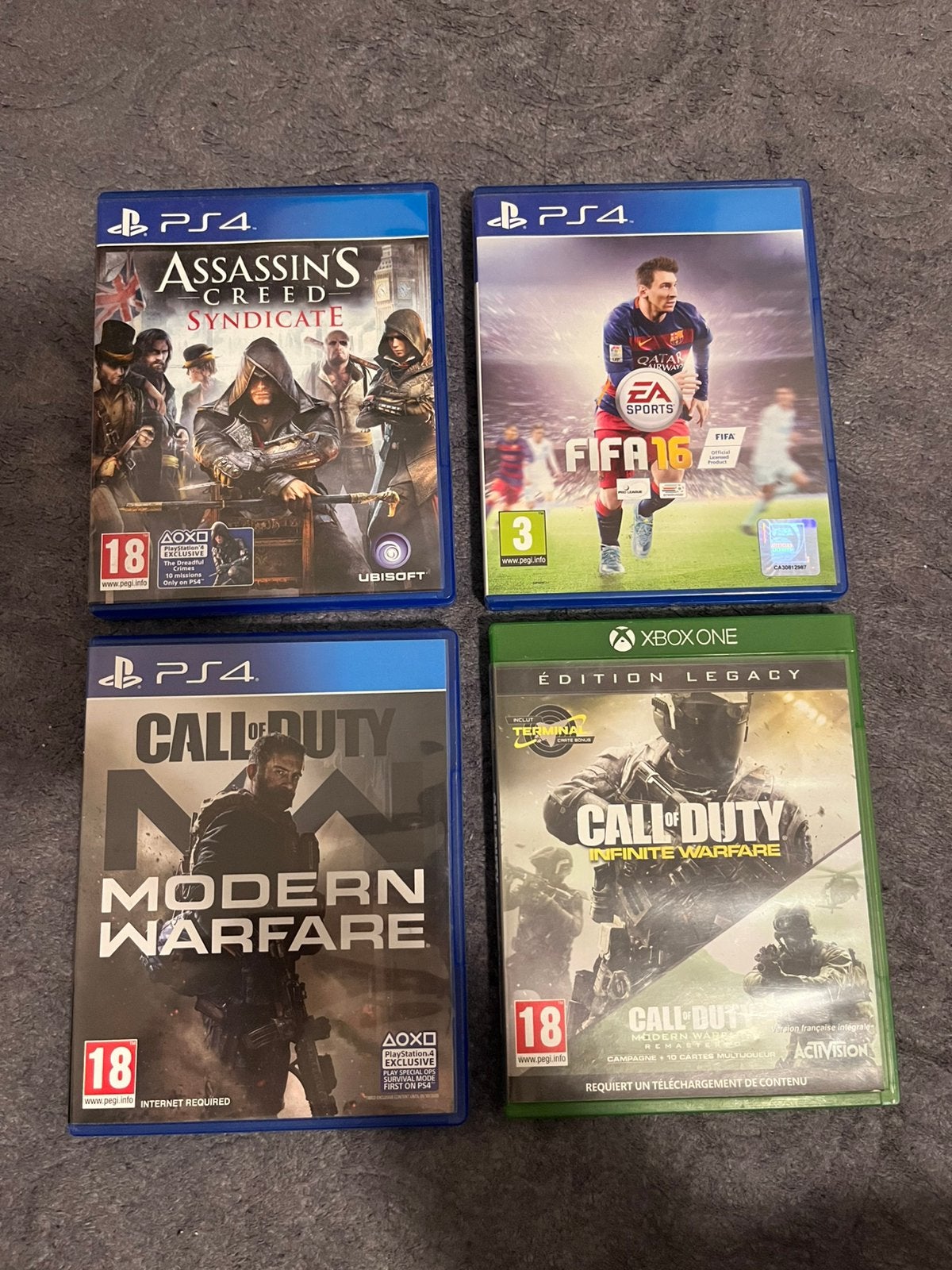 Ps4 games + 1 xbox game, Enlèvement, Comme neuf