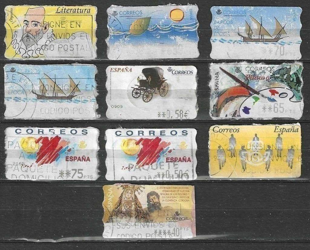 Spanje 1992/1994 - Z/N - Distributiezegels (ST), Postzegels en Munten, Verzenden, Gestempeld