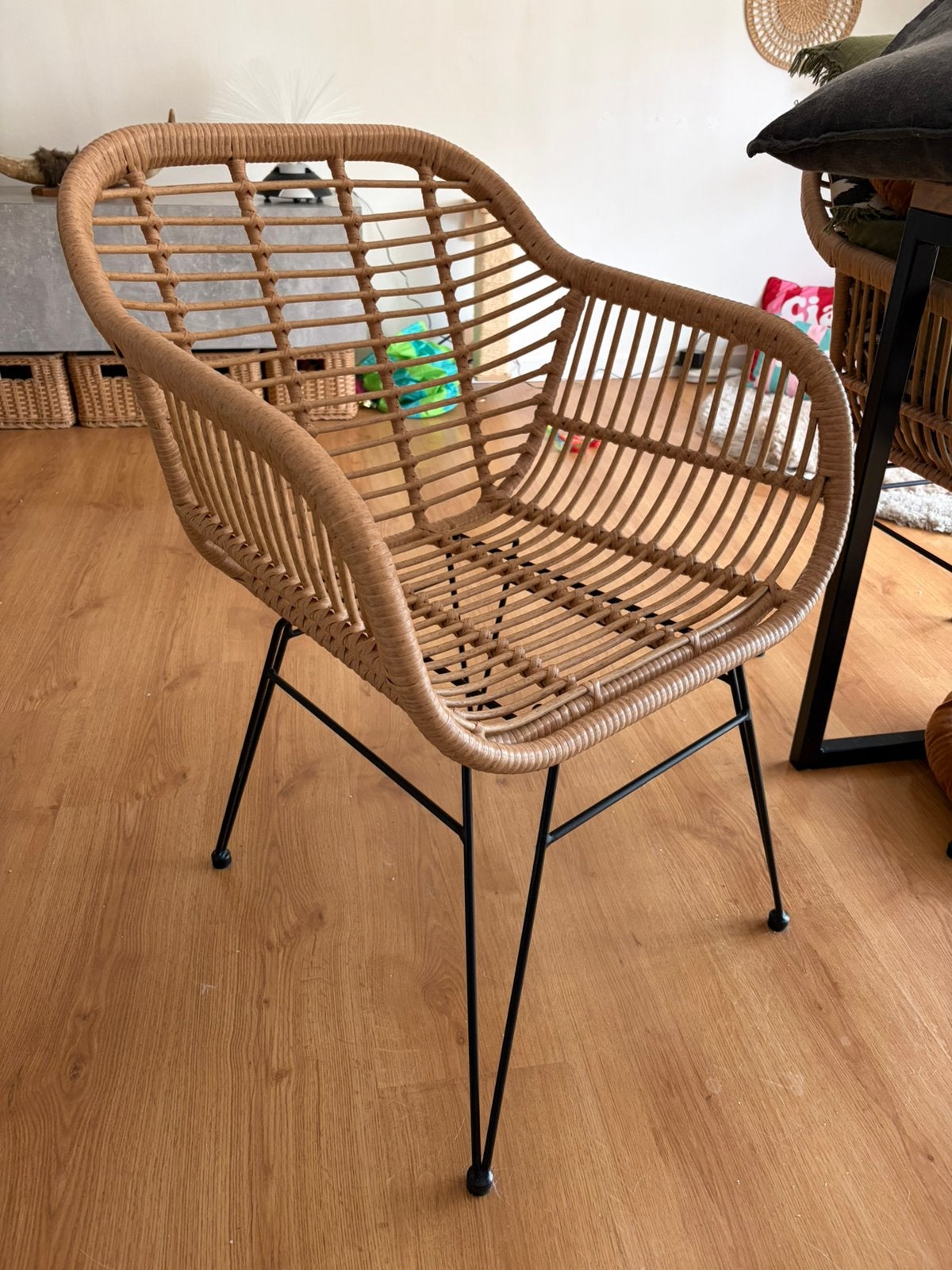Chaises de salle à manger 7+1 gratuites, Autres couleurs, Rotan stijl, Métal, Comme neuf