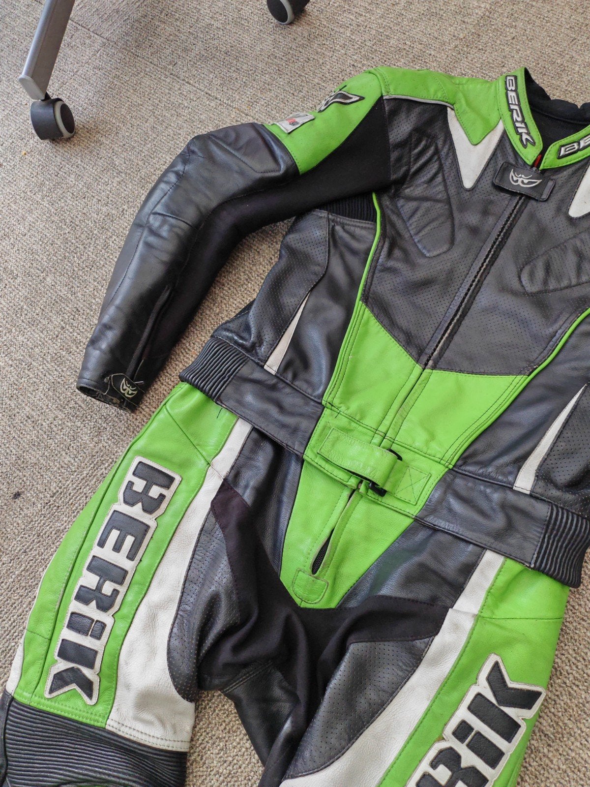 Berik combipak, leer, maat 52, Motoren, Ophalen of Verzenden, Broek | leer