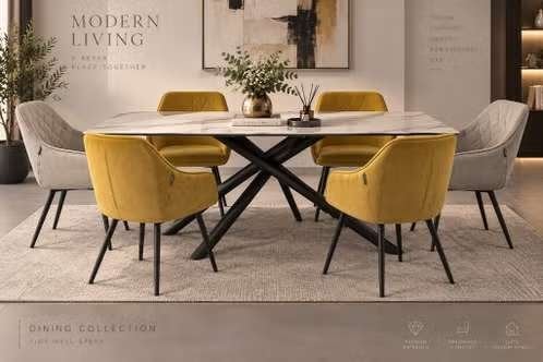 Eettafel en 6 stoelen — als nieuw, Huis en Inrichting, Ophalen, Zo goed als nieuw