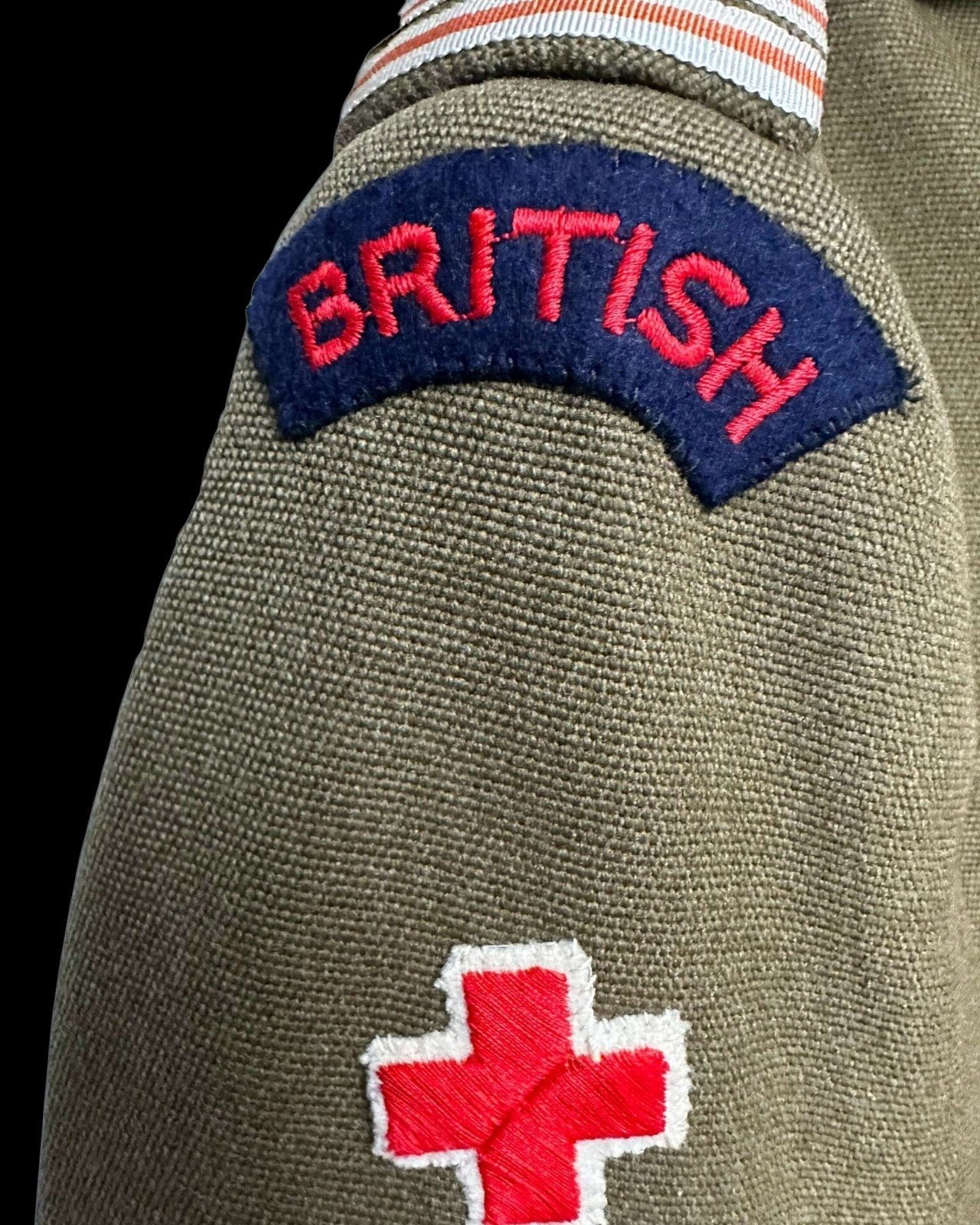 Veste de service d'officier de la Croix-Rouge britannique, S, Collections, Enlèvement ou Envoi, Armée de terre, Casque ou Béret