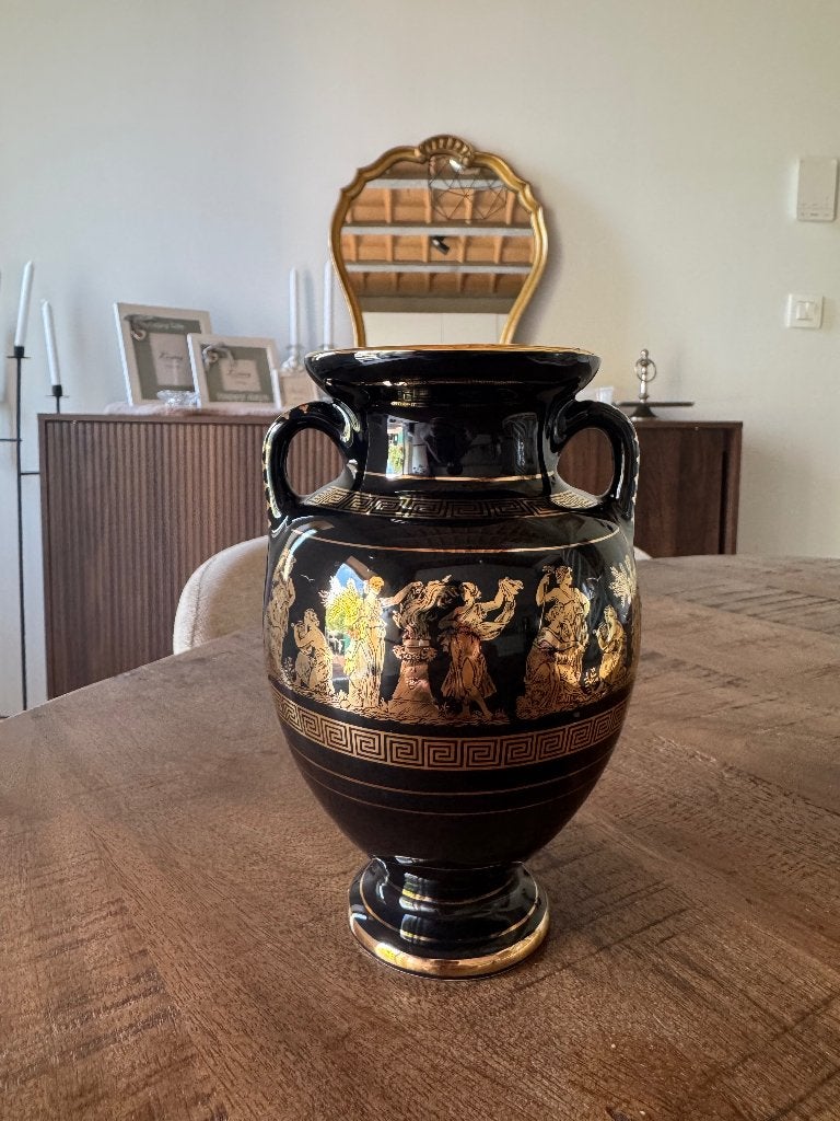 Kunstvaas 24k goud, Antiek en Kunst, Ophalen
