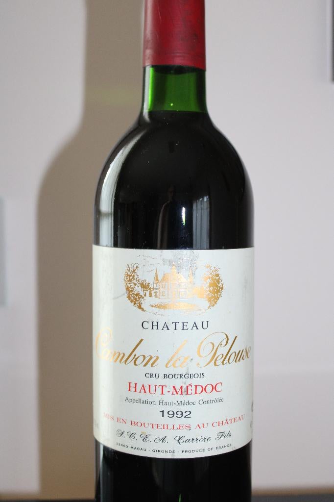 Château Cambon La Pelouse 1992 Haut-Médoc, Pleine, Comme neuf, Enlèvement, Vin rouge