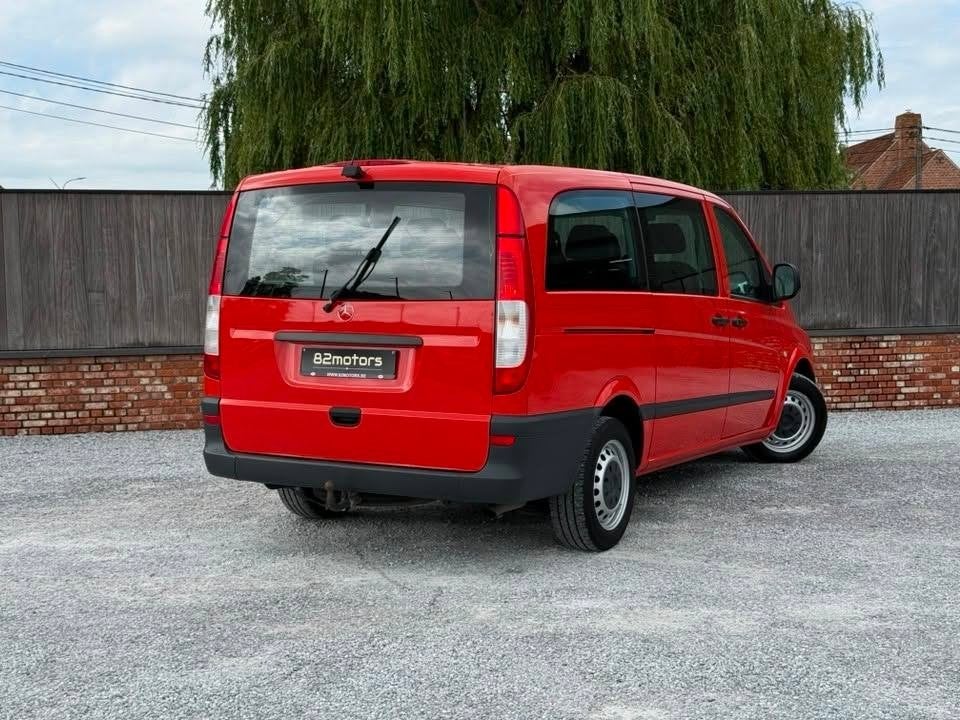 mercedes vito 111cdi/9-zit/airco/camera/trekhaak/btw, Auto's, Mercedes-Benz, 4 deurs, Zwart, 2000 kg, 9 zetels