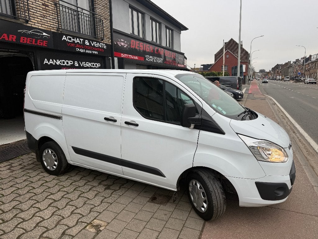 Ford Transit Custom 2018 Euro 6 Airco*Netto 10950*, Auto's, 4 deurs, 4 cilinders, Parkeersensor, Wit