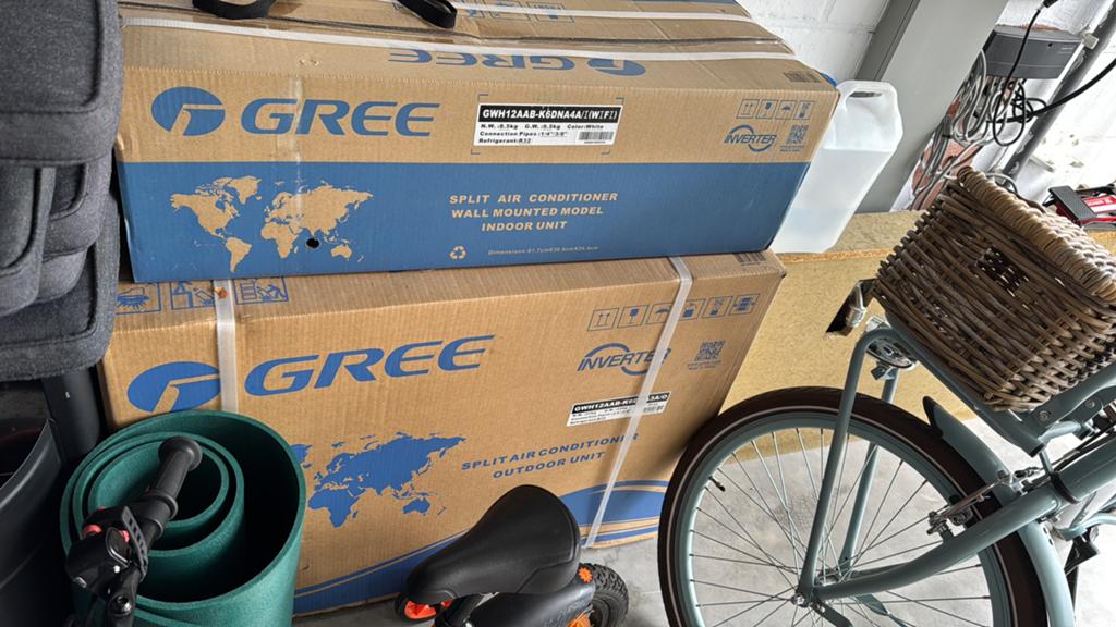 Airco Gree 3,5 kw met warmtepomp, Elektronische apparatuur, Airco's, Ophalen, Koelen en Ontvochtigen, Nieuw, 3 snelheden of meer