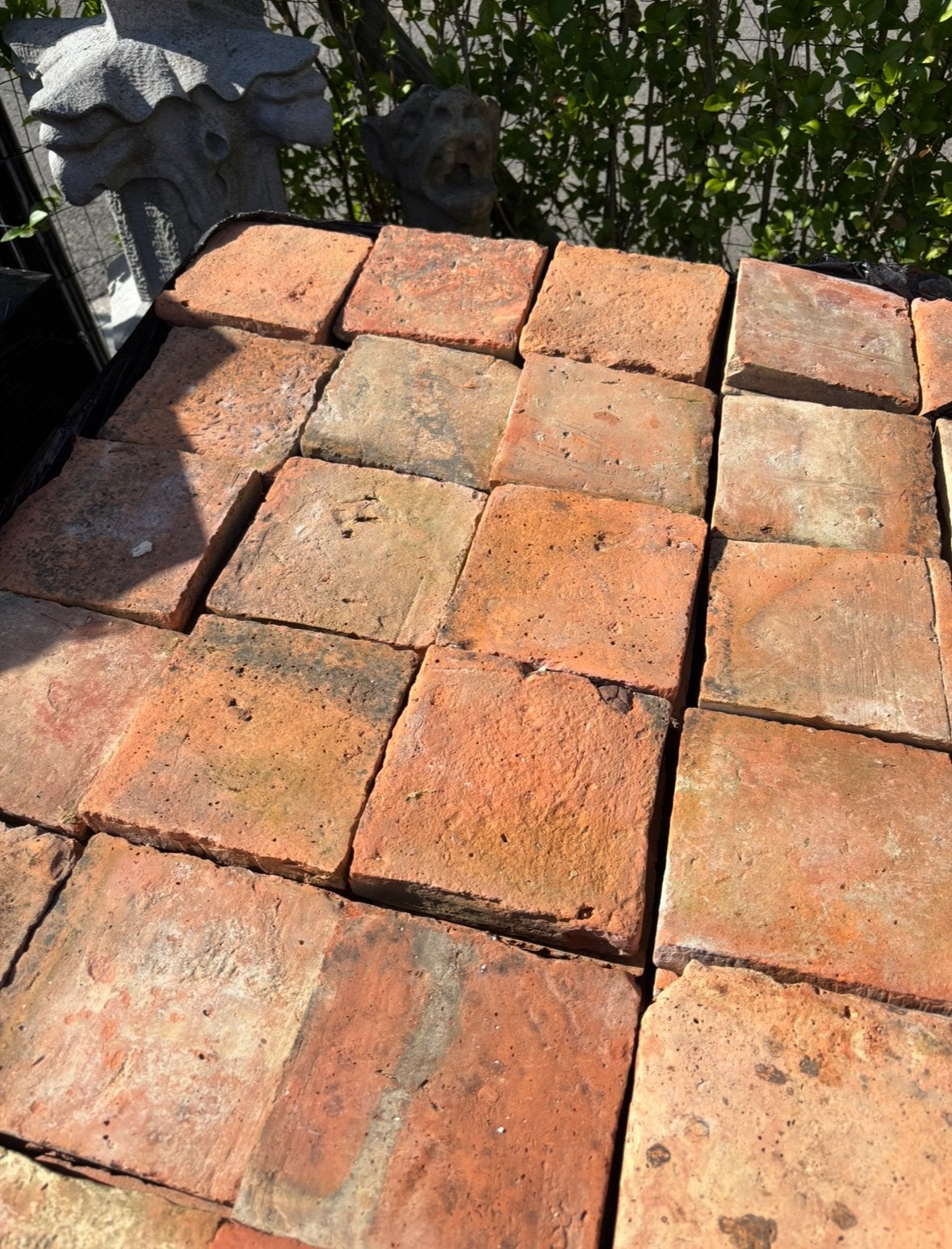 Lot Antieke terracotta tegels. Voor info BELLEN 0474220705, Antiek en Kunst, Ophalen