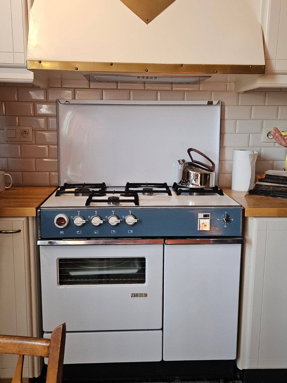 Retro/Vintage kookfornuis Zanussi, Ophalen, Gebruikt, 4 kookzones, Gas