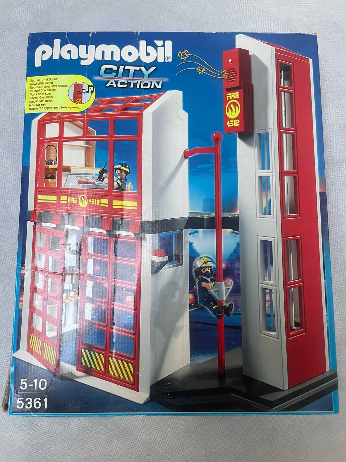 Playmobil Brandweerkazerne 5361, Enfants & Bébés, Enlèvement ou Envoi, Bâtiment, Utilisé, City action