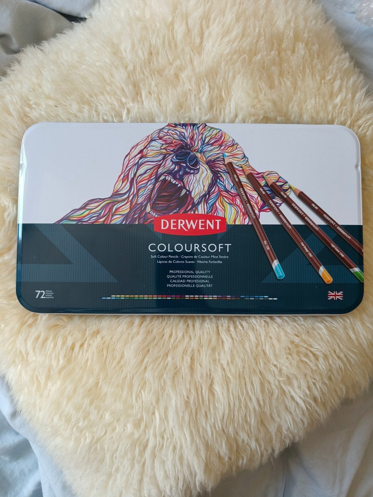 Derwent Coloursoft – 72 kleurpotloden, Hobby en Vrije tijd, Ophalen of Verzenden, Zo goed als nieuw, Potlood of Stift