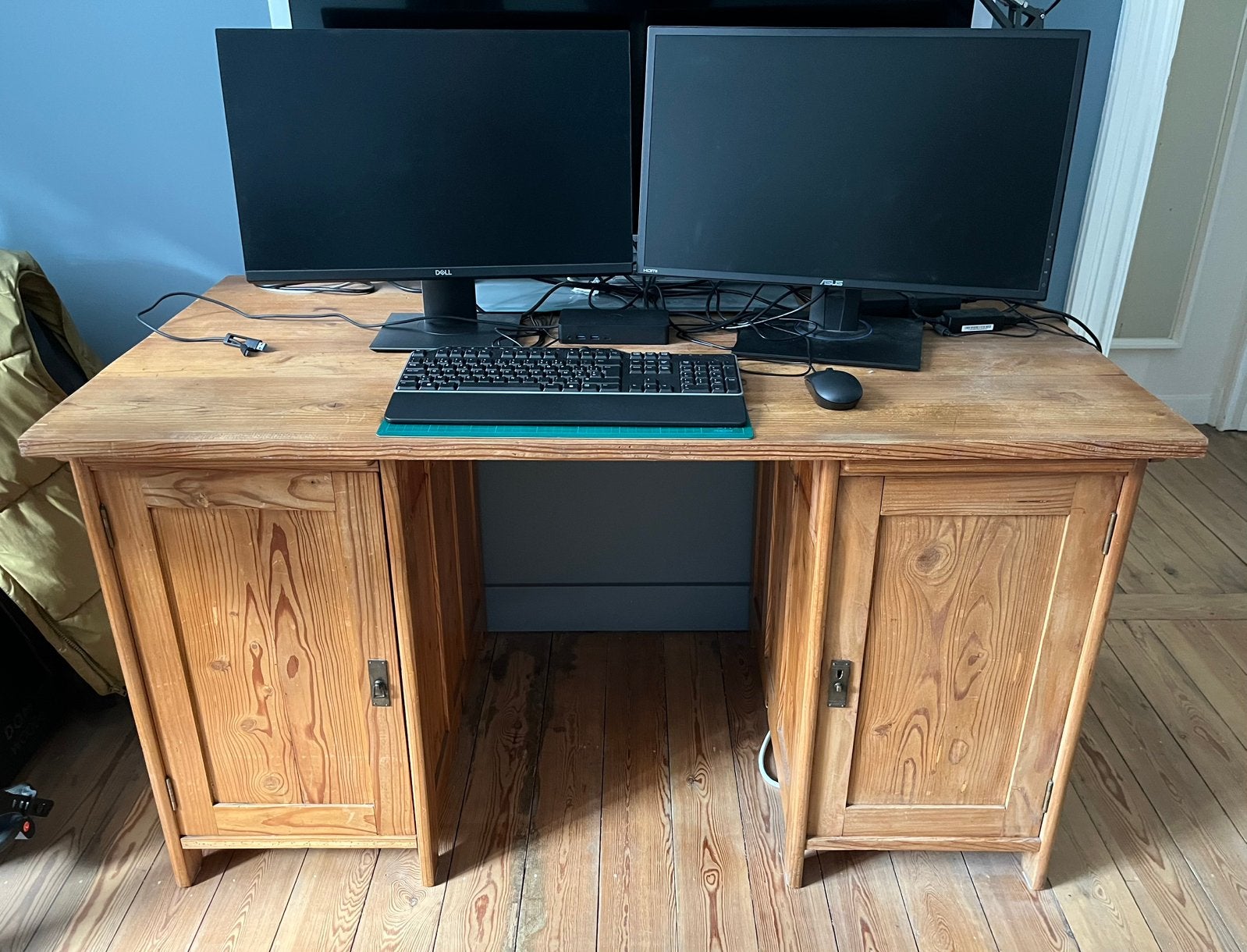 Bureau en pin vintage, Autres marques, Vintage, Enlèvement, Démontable