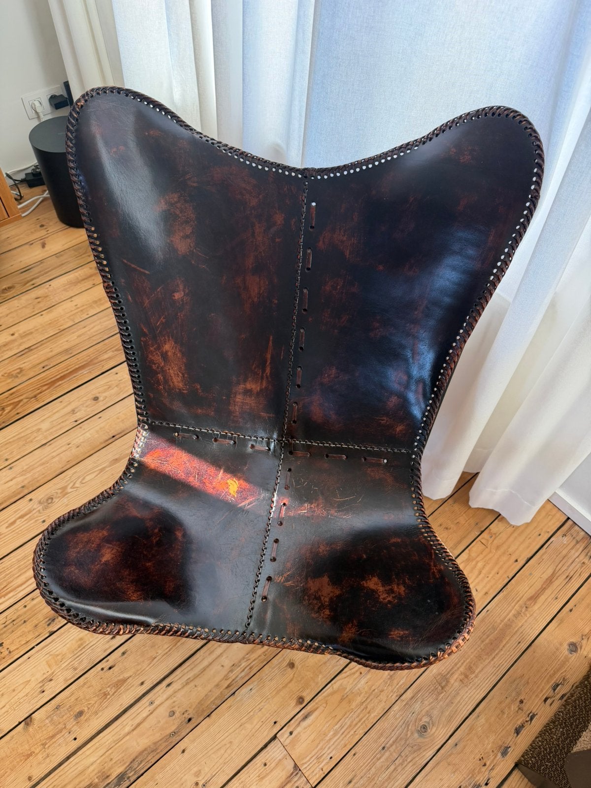 Fauteuil Butterfly, Enlèvement, Comme neuf, Brun, Une