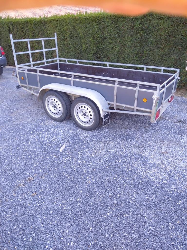 Aanhangwagen /remork Decks 2000kg 307x130cm, Ophalen of Verzenden, Gebruikt