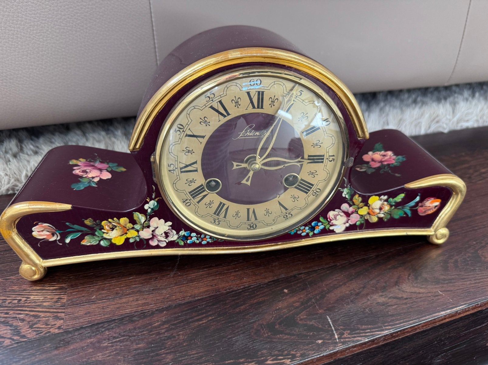Vintage schouwklok/tafelklok, Antiek en Kunst, Ophalen