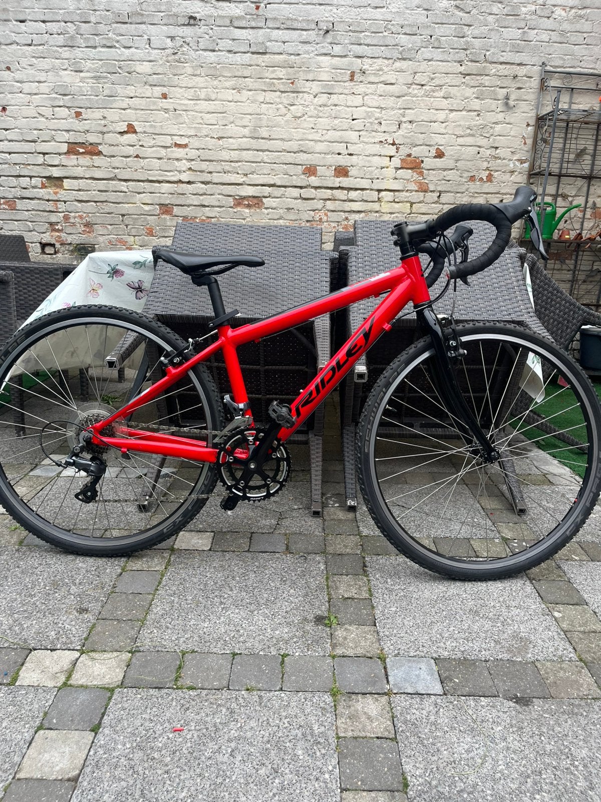 Vélo de route Ridley 26 pouces pour enfants (cyclocross), Frein sur jante, Aluminium, Comme neuf, Enlèvement