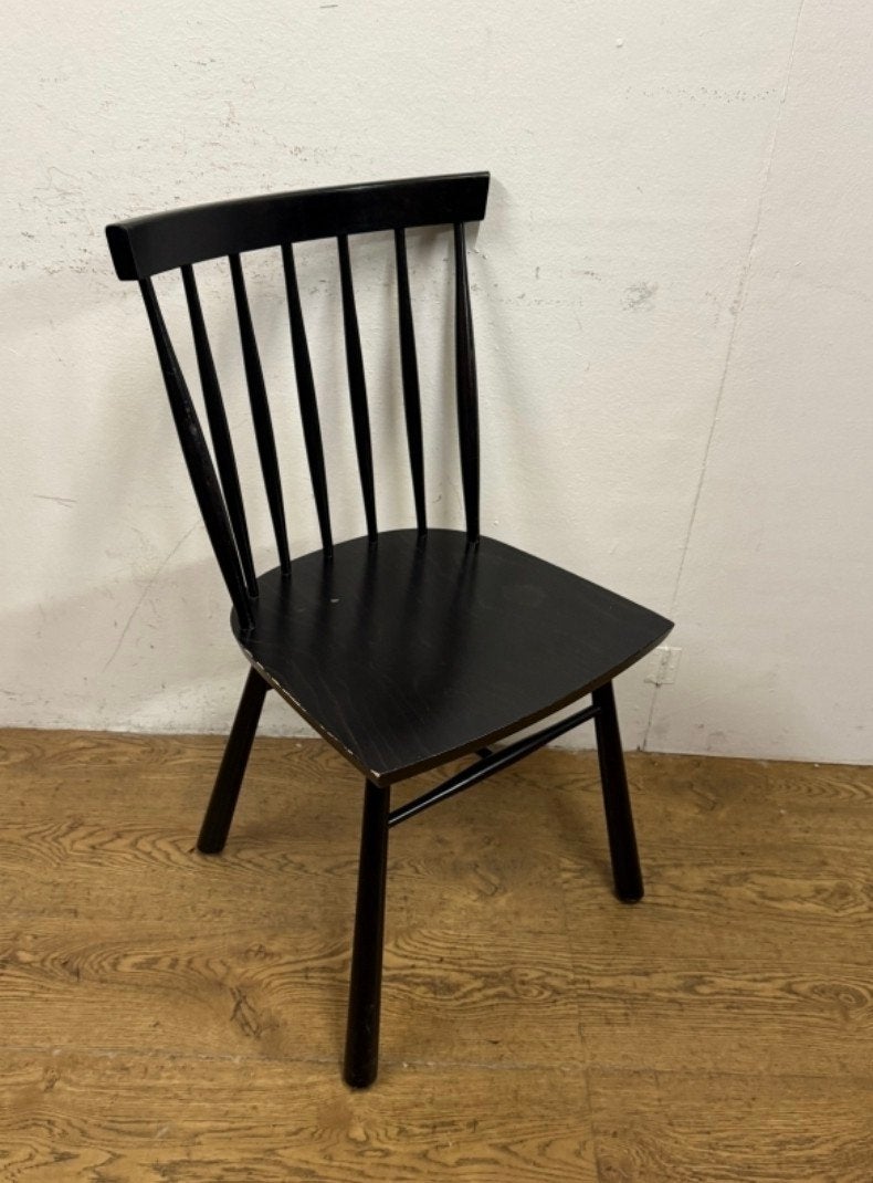28 horeca spijlen deens design cafe bistro lot stoelen, Zwart, Ophalen of Verzenden, Zo goed als nieuw, Vijf, Zes of meer stoelen