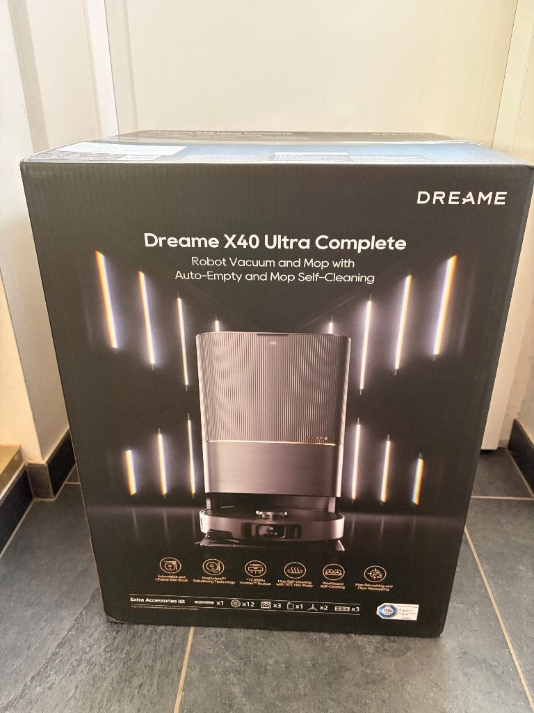 Aspirateur robot Dreame X40 ultra complete noir neuf, Elektronische apparatuur, Stofzuigers, Dreame, Stille werking, Nieuw, Robotstofzuiger