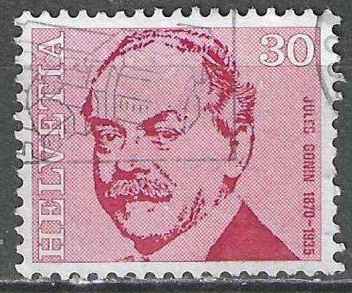 Schweiz 1971 - Yvert 888 - Jules Gonin (ST), Envoi, Affranchi
