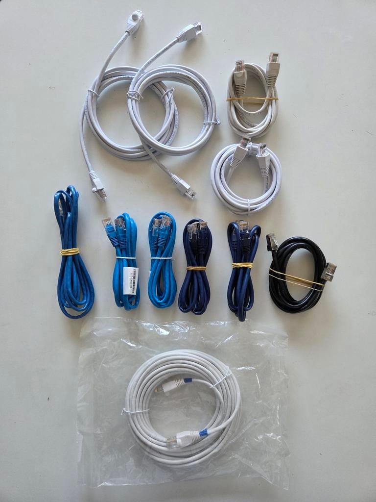 11 câbles Ethernet, Enlèvement ou Envoi, Comme neuf