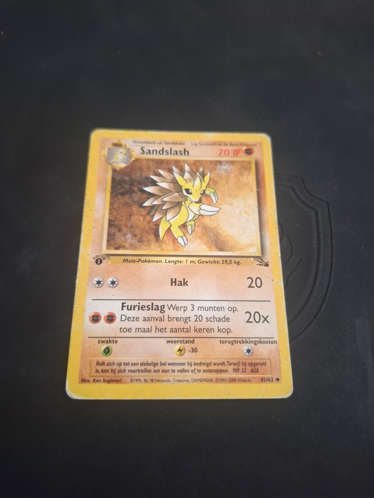 Pokémon Kaart Sandslash 41/62 - Basis Set, Ophalen of Verzenden