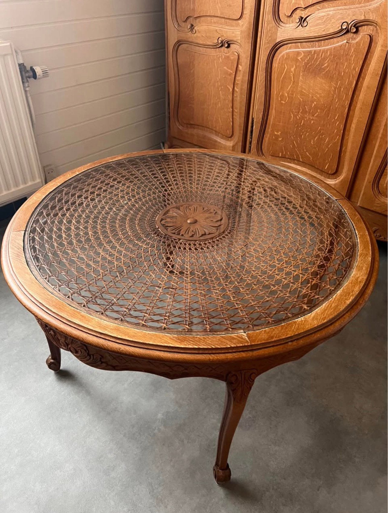 Antieke salontafel, Ophalen