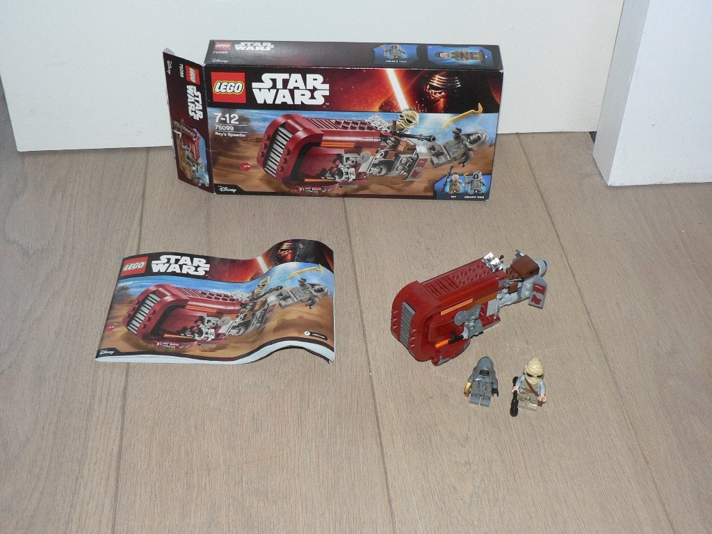 Lego Star Wars 75099 : Rey's Speeder, Instructions incluses, Lego, Ensemble complet, Comme neuf