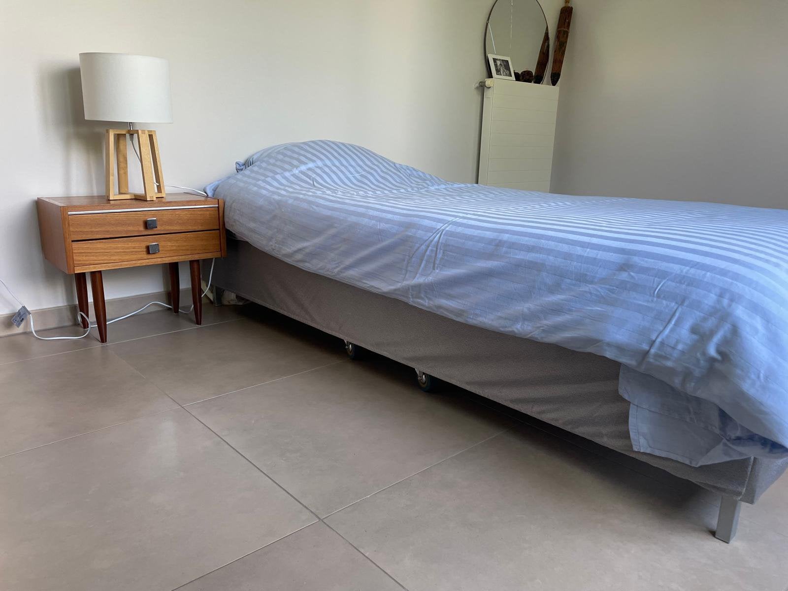 Vouwbed - 1 persoon & bedtextiel, Ophalen, Zo goed als nieuw, Eenpersoons