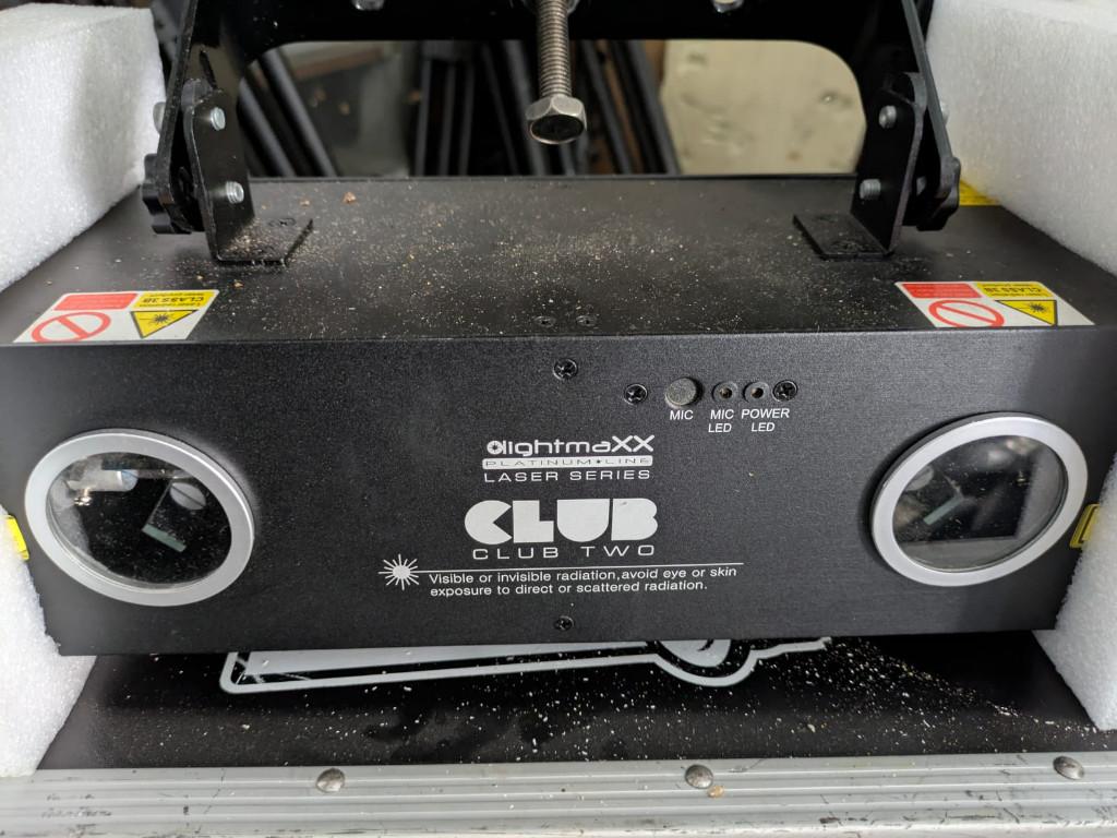 laser  light max laser club two, Muziek en Instrumenten, Ophalen, Zo goed als nieuw, Laser