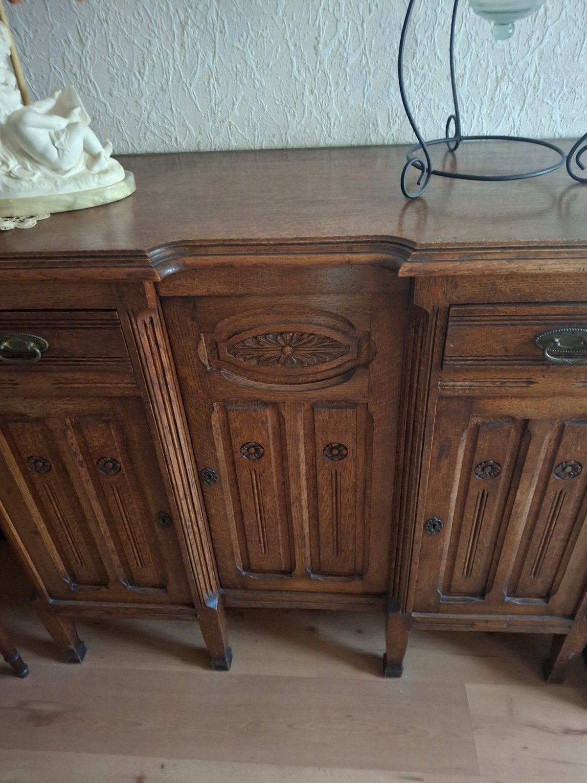 antieke kast ,3 deurs, Huis en Inrichting, Gebruikt, Eikenhout, Met deur(en), Antiek