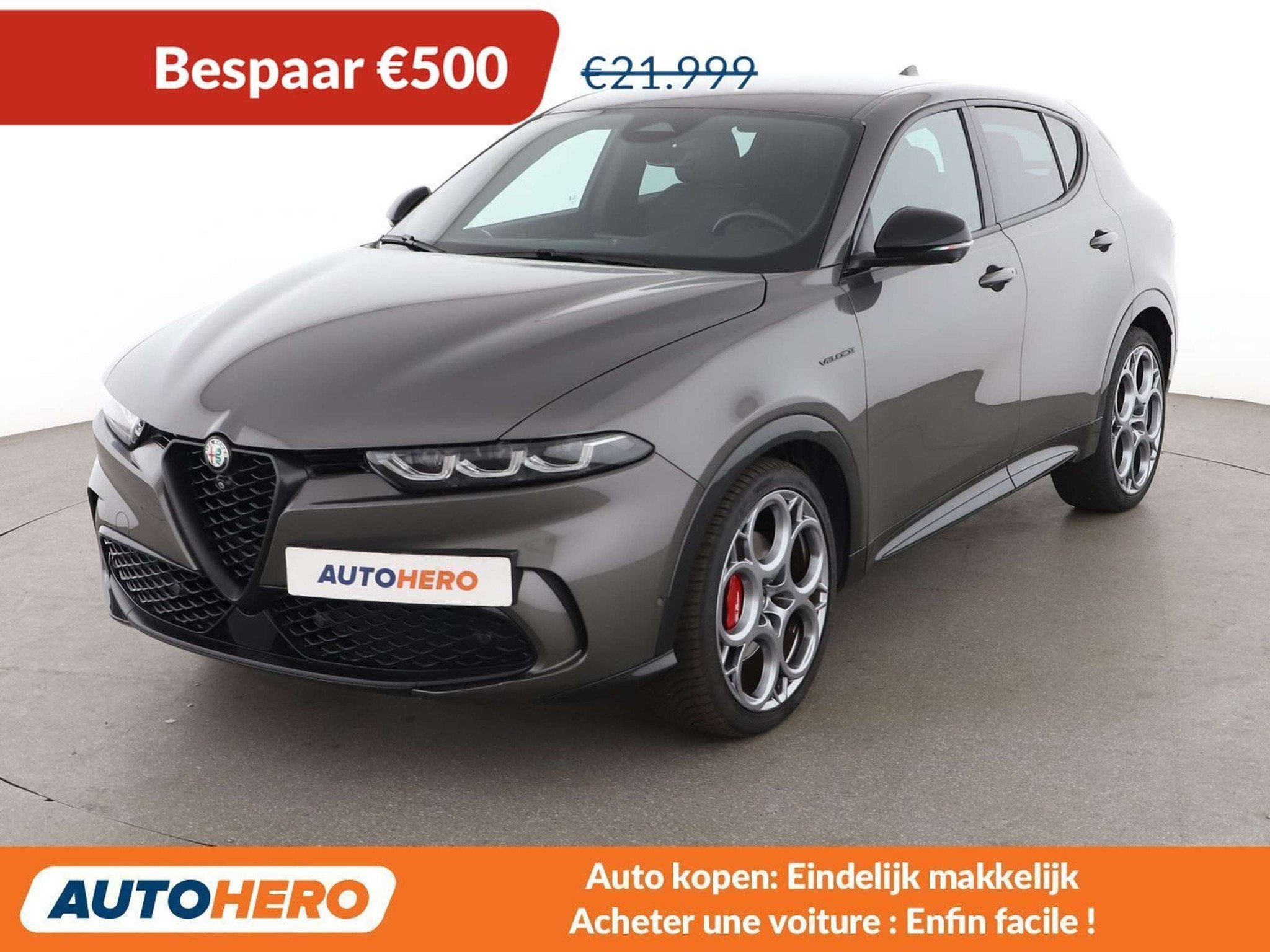 Alfa Romeo Tonale 1.5 VGT Veloce (automatique), Cuir, Argent ou Gris, Achat, 140 g/km