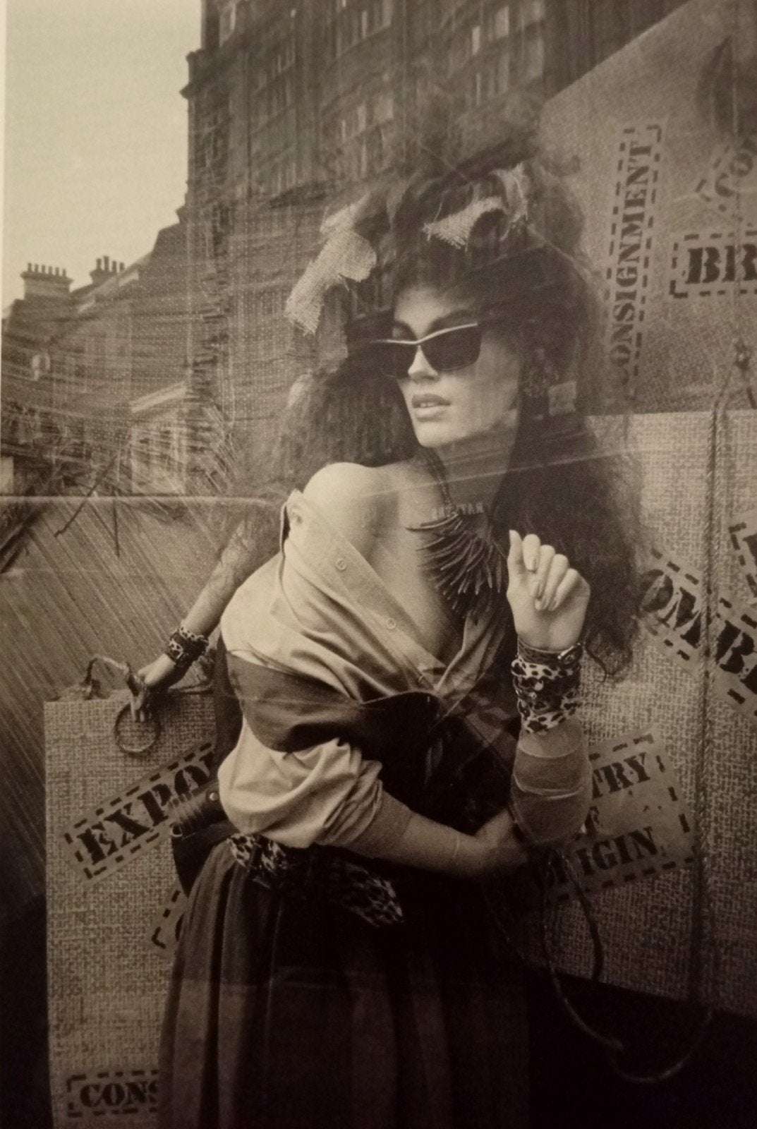 Peter Lindbergh. Cindy Crawford. 1980. Foto, Foto